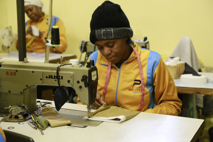 A Philetrix garment being custom-made with careful tailoring
